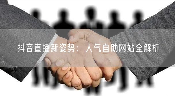 抖音直播新姿势：人气自助网站全解析