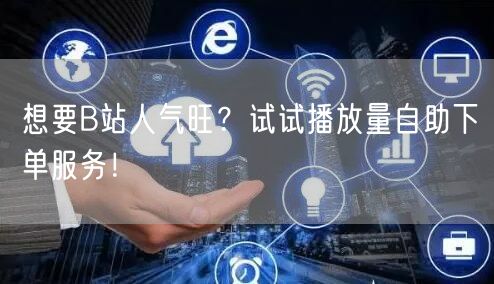 想要B站人气旺？试试播放量自助下单服务！
