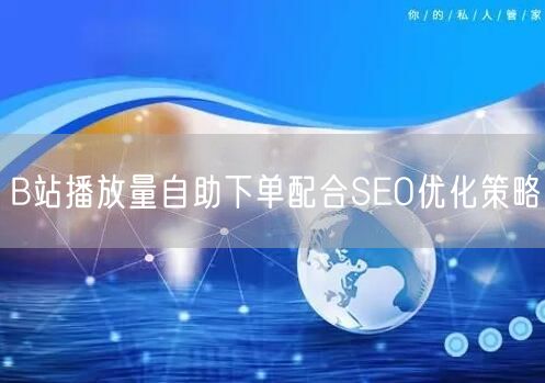 B站播放量自助下单配合SEO优化策略
