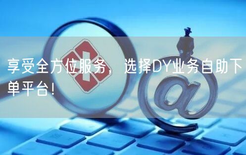 享受全方位服务，选择DY业务自助下单平台