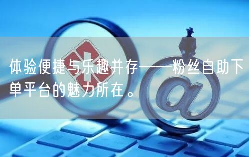 体验便捷与乐趣并存——粉丝自助下单平台的