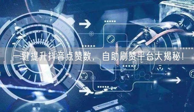一键提升抖音点赞数，自助刷赞平台大揭秘！