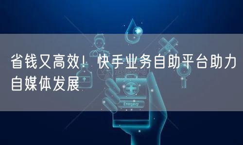 省钱又高效！快手业务自助平台助力自媒体发