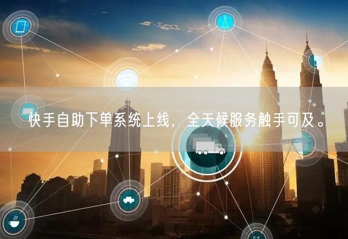 快手自助下单系统上线，全天候服务触手可及。