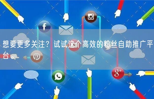想要更多关注？试试这个高效的粉丝自助推广平台。