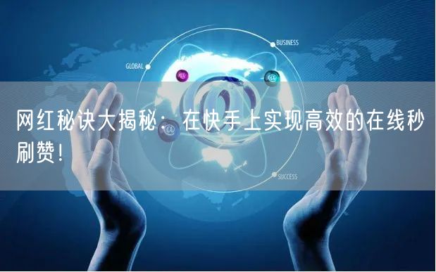 网红秘诀大揭秘：在快手上实现高效的在线秒