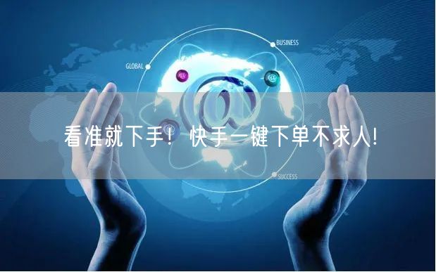 看准就下手！快手一键下单不求人!