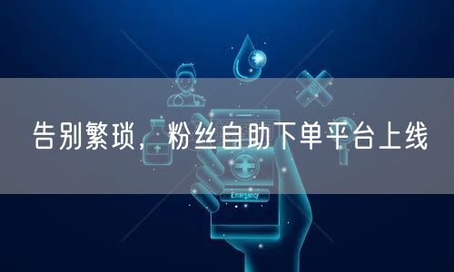 告别繁琐，粉丝自助下单平台上线