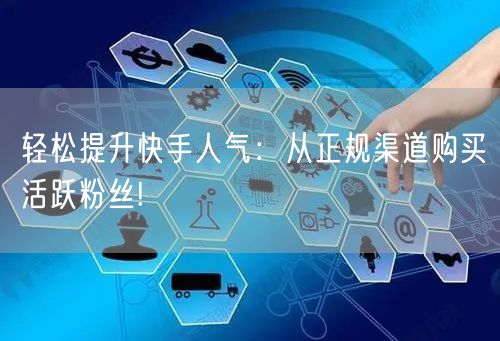 轻松提升快手人气：从正规渠道购买活跃粉丝!