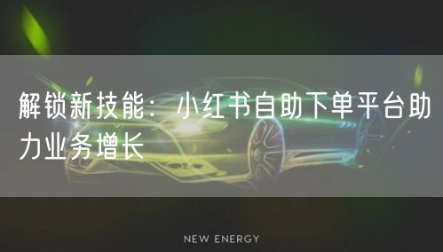 解锁新技能：小红书自助下单平台助力业务增长