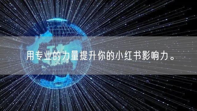 用专业的力量提升你的小红书影响力。