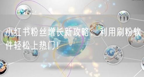 小红书粉丝增长新攻略：利用刷粉软件轻松上热门！