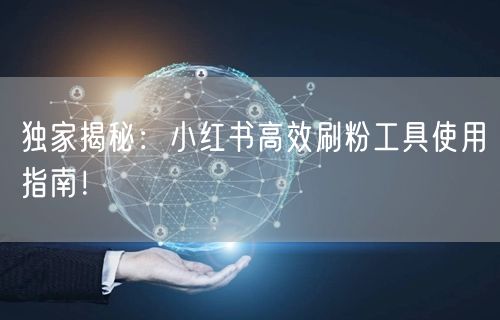 独家揭秘：小红书高效刷粉工具使用指南！