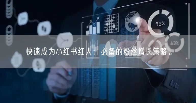 快速成为小红书红人：必备的粉丝增长策略。