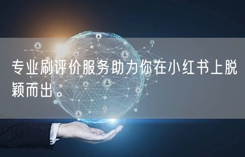 专业刷评价服务助力你在小红书上脱颖而出。