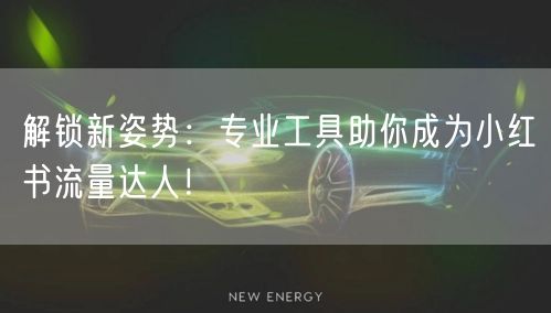 解锁新姿势：专业工具助你成为小红书流量达人！