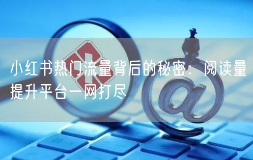 小红书热门流量背后的秘密：阅读量提升平台