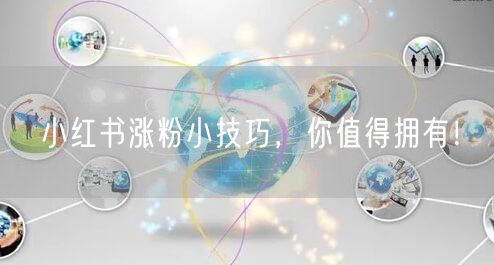 小红书涨粉小技巧，你值得拥有！
