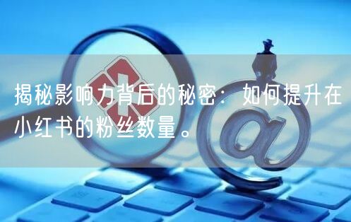 揭秘影响力背后的秘密：如何提升在小红书的