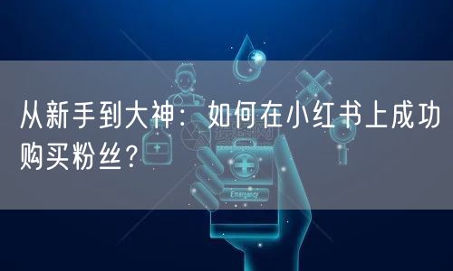从新手到大神：如何在小红书上成功购买粉丝