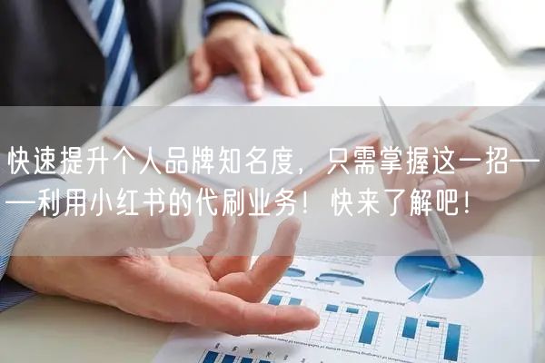 快速提升个人品牌知名度，只需掌握这一招——利用小红书的代刷业