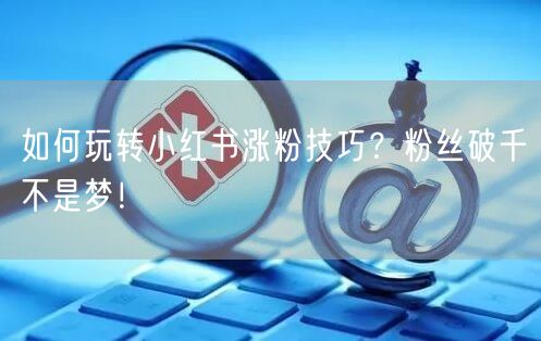 如何玩转小红书涨粉技巧？粉丝破千不是梦！