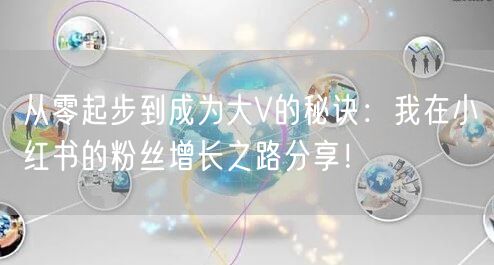 从零起步到成为大V的秘诀：我在小红书的粉