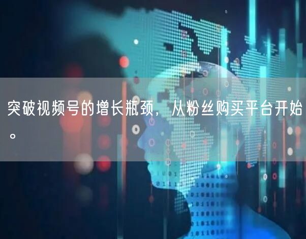 突破视频号的增长瓶颈，从粉丝购买平台开始