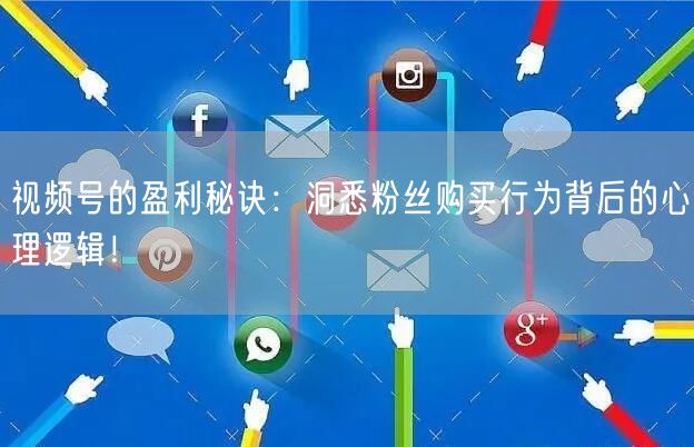 视频号的盈利秘诀：洞悉粉丝购买行为背后的心理逻辑！